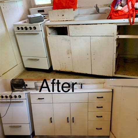 revamp old steel kitchen cabinets|refurbished steel cabinets.